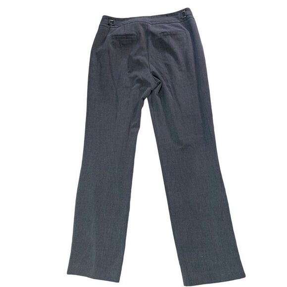 Sharagano Studio Womens 10 Dress Pants Gray Elastic Waist Flat Front Pockets - Picture 2 of 7